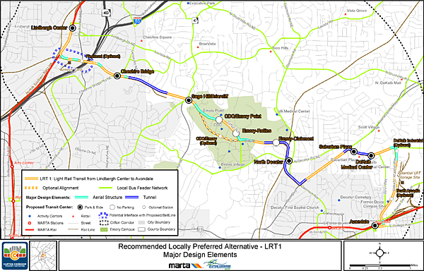"Clifton Corridor LPA-LRT 1," recommended locally preferred alternative, Clifton Corridor Transit Initiative. "Clifton Corridor LPA-LRT 1," recommended locally preferred alternative, Clifton Corridor Transit Initiative.