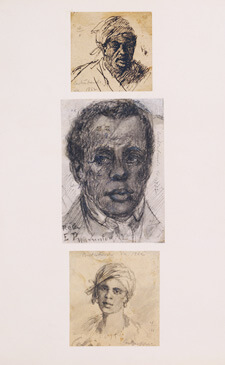David Hunter Strother, Sketches of “contrabands,” enslaved African Americans who crossed into the federal lines, 1862. Courtesy of the Library of Virginia. David Hunter Strother, Sketches of “contrabands,” enslaved African Americans who crossed into the federal lines, 1862. Courtesy of the Library of Virginia.