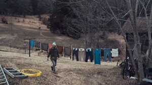 Clothesline, Winter's Bone, 2010. Clothesline, Winter's Bone, 2010.