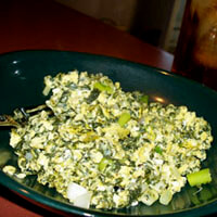 Allison O. Adams, Poke scrambled with eggs, Decatur, Georgia, 2010. Allison O. Adams, Poke scrambled with eggs, Decatur, Georgia, 2010.