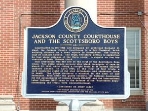 Commemorative marker, Scottsboro, Alabama, 2006. Commemorative marker, Scottsboro, Alabama, 2006.