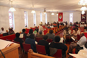 Ann McCleary, Members of the United Note Singers sing shape-note music, Sweet Home Baptist Church, Hiram, Georgia, February, 2011. Image courtesy of the Center for Public History, University of West Georgia. Ann McCleary, Members of the United Note Singers sing shape-note music, Sweet Home Baptist Church, Hiram, Georgia, February, 2011. Image courtesy of the Center for Public History, University of West Georgia.