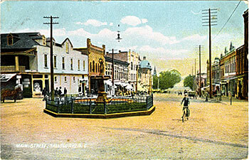 Main Street, Salisbury, North Carolina, circa 1910. Courtesy of the Durwood Barbour Collection of North Carolina Postcards, North Carolina Collection, University of North Carolina at Chapel Hill. Main Street, Salisbury, North Carolina, circa 1910. Courtesy of the Durwood Barbour Collection of North Carolina Postcards, North Carolina Collection, University of North Carolina at Chapel Hill.