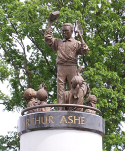 Jim Belfield, Arthur Ashe monument, Richmond, Virginia, 2006. Jim Belfield, Arthur Ashe monument, Richmond, Virginia, 2006.