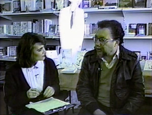 Archival video of Raymond Andrews, still from Somebody Else, Somewhere Else, 2010. Archival video of Raymond Andrews, still from Somebody Else, Somewhere Else, 2010.
