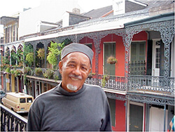 Nick Spitzer, Eddie Bo, New Orleans, Louisiana. Nick Spitzer, Eddie Bo, New Orleans, Louisiana.