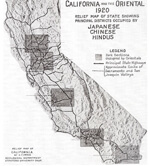 Earl S. Parker, Map of the "Oriental" population of California in "The Real Yellow Peril," The Independent 105 (May 7, 1921): 476. Earl S. Parker, Map of the "Oriental" population of California in "The Real Yellow Peril," The Independent 105 (May 7, 1921): 476.
