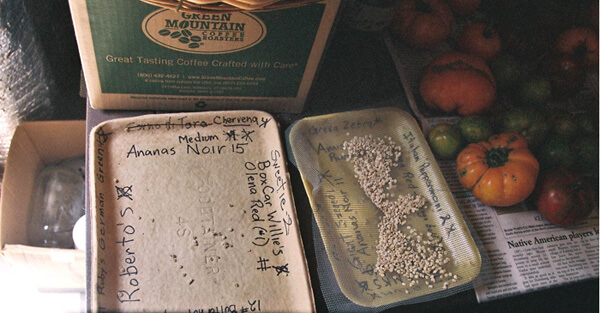 Brian C. Campbell, Seed Drying Trays, Newton County, Arkansas, 2009. Back-to-the-land farmer and seed saver Herb Culver. Brian C. Campbell, Seed Drying Trays, Newton County, Arkansas, 2009. Back-to-the-land farmer and seed saver Herb Culver.