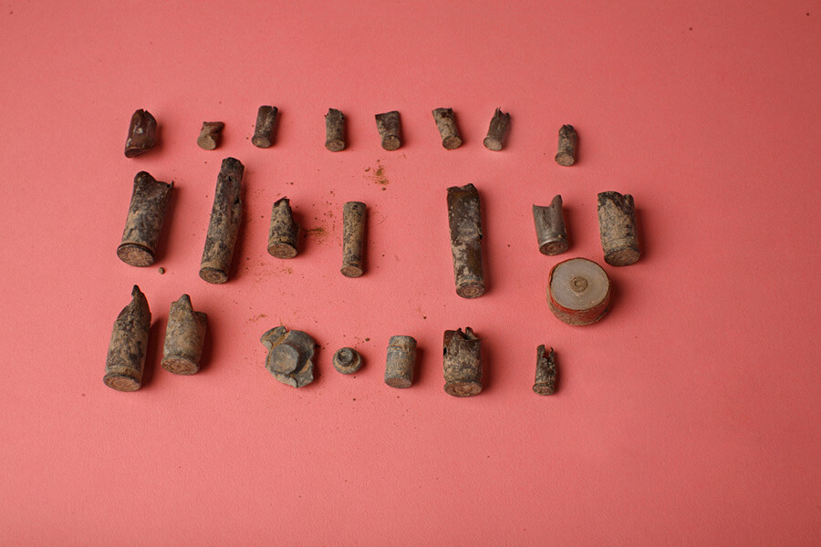 Susan Harbage Page, Archive photo, Bullet casings, 2010. Susan Harbage Page, Archive photo, Bullet casings, 2010.