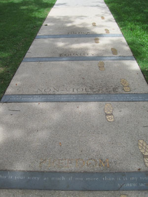 Figure 36. Holly Goldstein, Andrew Young Crossing Monument, Plaza de la Constitución, St. Augustine, Florida, 2012. Figure 36. Holly Goldstein, Andrew Young Crossing Monument, Plaza de la Constitución, St. Augustine, Florida, 2012.