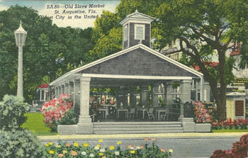Figure 51. Duval News Company, Old Slave Market, St. Augustine, Fla., Oldest City in the United States, c. 1915, recto. Collection of the Author. Figure 51. Duval News Company, Old Slave Market, St. Augustine, Fla., Oldest City in the United States, c. 1915, recto. Collection of the Author.