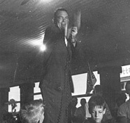 Figure 56. Reverend Charles Conley "Connie" Lynch in the "slave market," St. Augustine, Florida, 1964. Courtesy of the State Archives of Florida. Figure 56. Reverend Charles Conley "Connie" Lynch in the "slave market," St. Augustine, Florida, 1964. Courtesy of the State Archives of Florida.