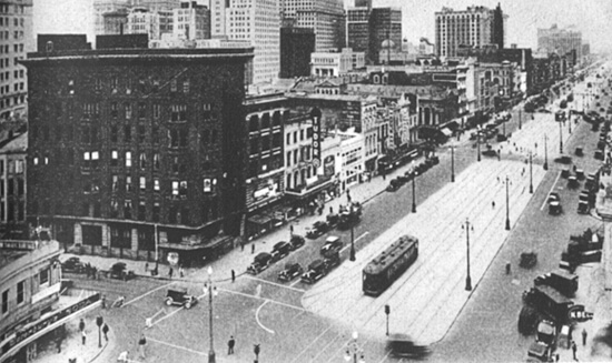 Canal Street, Separating the Old from the New City, from the WPA Guide to New Orleans. Canal Street, Separating the Old from the New City, from the WPA Guide to New Orleans.