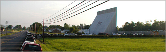Paul Johnson, Cars lined up on US Route 11, waiting to enter, Family Drive-In, Stephens City, VA, 2008. Paul Johnson, Cars lined up on US Route 11, waiting to enter, Family Drive-In, Stephens City, VA, 2008.