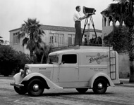 Burgert Brothers, Photographer and camera atop new Burgert Brothers truck parked by Davis Island pool building, Tampa, Florida, 1936. Catalog no.: PA 5906.  Burgert Brothers, Photographer and camera atop new Burgert Brothers truck parked by Davis Island pool building, Tampa, Florida, 1936. Catalog no.: PA 5906.