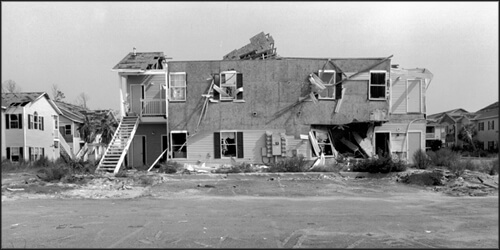 David Wharton, Destroyed Condominiums, Long Beach, Mississippi, 2006. David Wharton, Destroyed Condominiums, Long Beach, Mississippi, 2006.