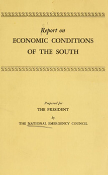 NEC's Report on Economic Conditions of the South, 1938. Digital version, University of North Carolina at Chapel Hill.  NEC's Report on Economic Conditions of the South, 1938. Digital version, University of North Carolina at Chapel Hill.