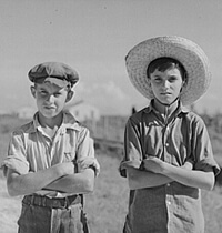 Marion Post Walcott, Library of Congress, Prints & Photographs Division FSA-OWI Collection Reproduction Number: LC-USF34-054253-D DLC, Cajun children on Terrebonne Project, Schriever, Louisiana, 1940. Marion Post Walcott, Library of Congress, Prints & Photographs Division FSA-OWI Collection Reproduction Number: LC-USF34-054253-D DLC, Cajun children on Terrebonne Project, Schriever, Louisiana, 1940.