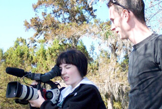 James Peck, Lauren Hendrix and Jim Driscoll shooting at Lake Martin, Louisiana, 2006. James Peck, Lauren Hendrix and Jim Driscoll shooting at Lake Martin, Louisiana, 2006.