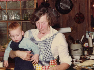 Celestine Sibley and grandson