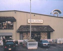 The Misión Católica de Nuestra Señora de las Américas. Doraville, Georgia. Photo by Mary Odem, 2000 The Misión Católica de Nuestra Señora de las Américas. Doraville, Georgia. Photo by Mary Odem, 2000