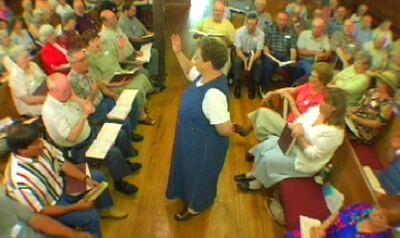 Wilson's Chapel, site of the Chattahoochee Convention (the oldest annual Sacred Harp convention), Carrolton, GA, August 2005. Image courtesy of Matt and Erica Hinton. Wilson's Chapel, site of the Chattahoochee Convention (the oldest annual Sacred Harp convention), Carrolton, GA, August 2005. Image courtesy of Matt and Erica Hinton.
