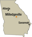 Map of Milledgeville, Georgia. Map of Milledgeville, Georgia.