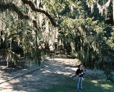 James Peck, Mercer Hathorn on location in Jungle Gardens, Avery Island, Louisiana, 2006. James Peck, Mercer Hathorn on location in Jungle Gardens, Avery Island, Louisiana, 2006.