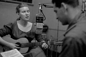 George Pickow, Jean Ritchie and Oscar Brand, WNYC, 1947 George Pickow, Jean Ritchie and Oscar Brand, WNYC, 1947
