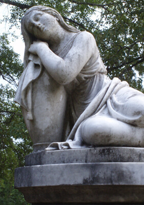 Mark Auslander, Memorial statue to Carrie Maude Pinson Cleveland (1834-1860) in Childers Chapel Cemetery, Summerfield, Alabama, 2008. Mark Auslander, Memorial statue to Carrie Maude Pinson Cleveland (1834-1860) in Childers Chapel Cemetery, Summerfield, Alabama, 2008.