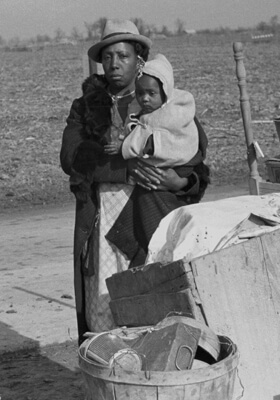 Arthur Rothstein, Evicted sharecroppers along Highway 60, New Madrid County, Missouri, January 1939, FSA-OWI Collection, Library of Congress, LC-USF33- 002927-M5. Arthur Rothstein, Evicted sharecroppers along Highway 60, New Madrid County, Missouri, January 1939, FSA-OWI Collection, Library of Congress, LC-USF33- 002927-M5.