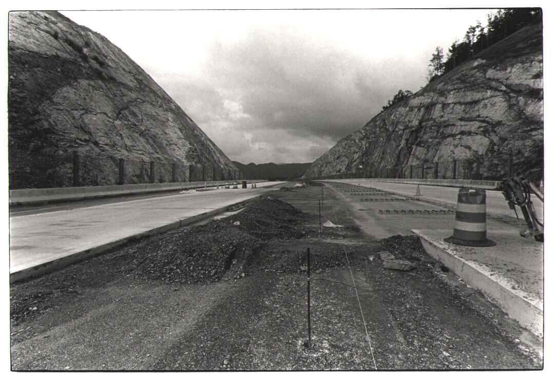 Highway Construction on I-26, Buckner Gap, North Carolina. Photo courtesy of Rob Amberg.
