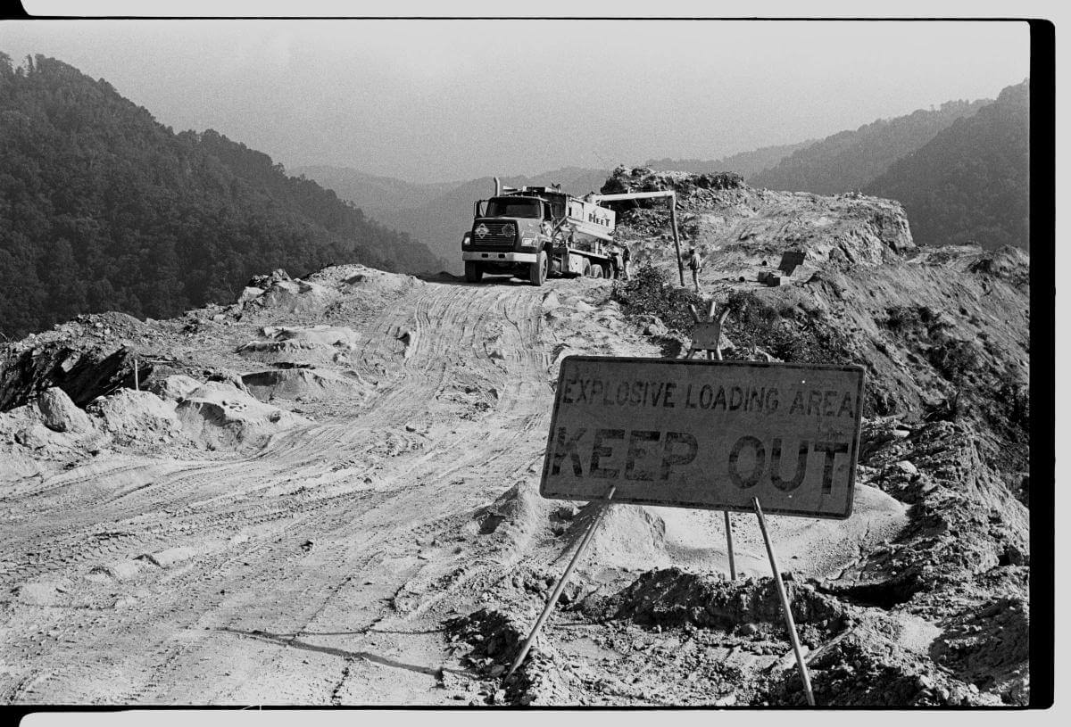Blast area and signage, Buckner Gap, North Carolina. Photo Courtesy of Rob Amberg.