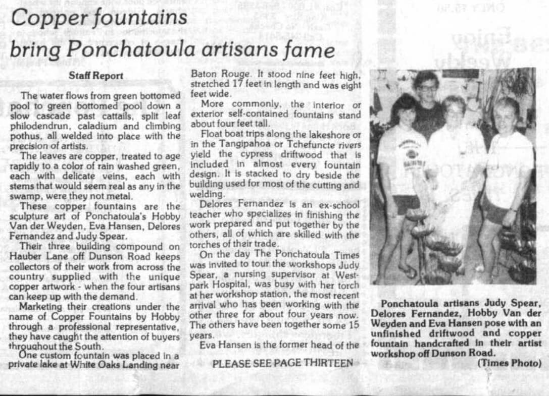 Page from The Ponchatoula Times, Louisiana, July 31, 1986. Courtesy of the Newspaper Archive of The Ponchatoula Times and SmallTownPapers, Inc.