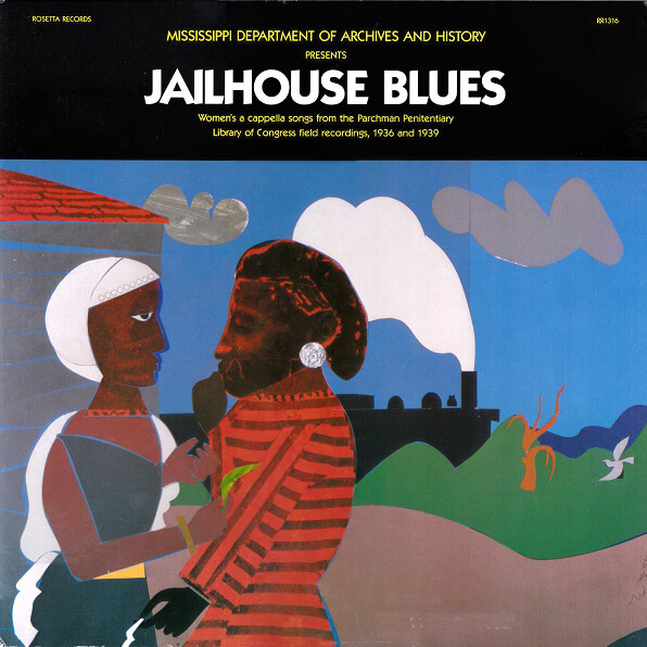Cover to the album compilation Jailhouse Blues featuring artwork by Romare Bearden, Mississippi Department of Archives and History, Rosetta Records, 1987. Cover to the album compilation Jailhouse Blues featuring artwork by Romare Bearden, Mississippi Department of Archives and History, Rosetta Records, 1987.