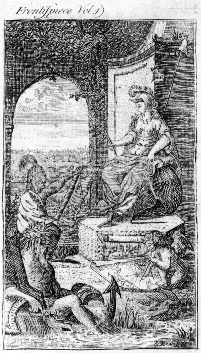 Frontispiece, 1775. Etching by Bernard Romans. Originally published in Bernard Romans's A Concise Natural History of East and West Florida (New York: Bernard Romans, 1775). Courtesy of the Library of Congress Prints and Photographs Division, lccn.loc.gov/2004673312. Frontispiece, 1775. Etching by Bernard Romans. Originally published in Bernard Romans's A Concise Natural History of East and West Florida (New York: Bernard Romans, 1775). Courtesy of the Library of Congress Prints and Photographs Division, lccn.loc.gov/2004673312.