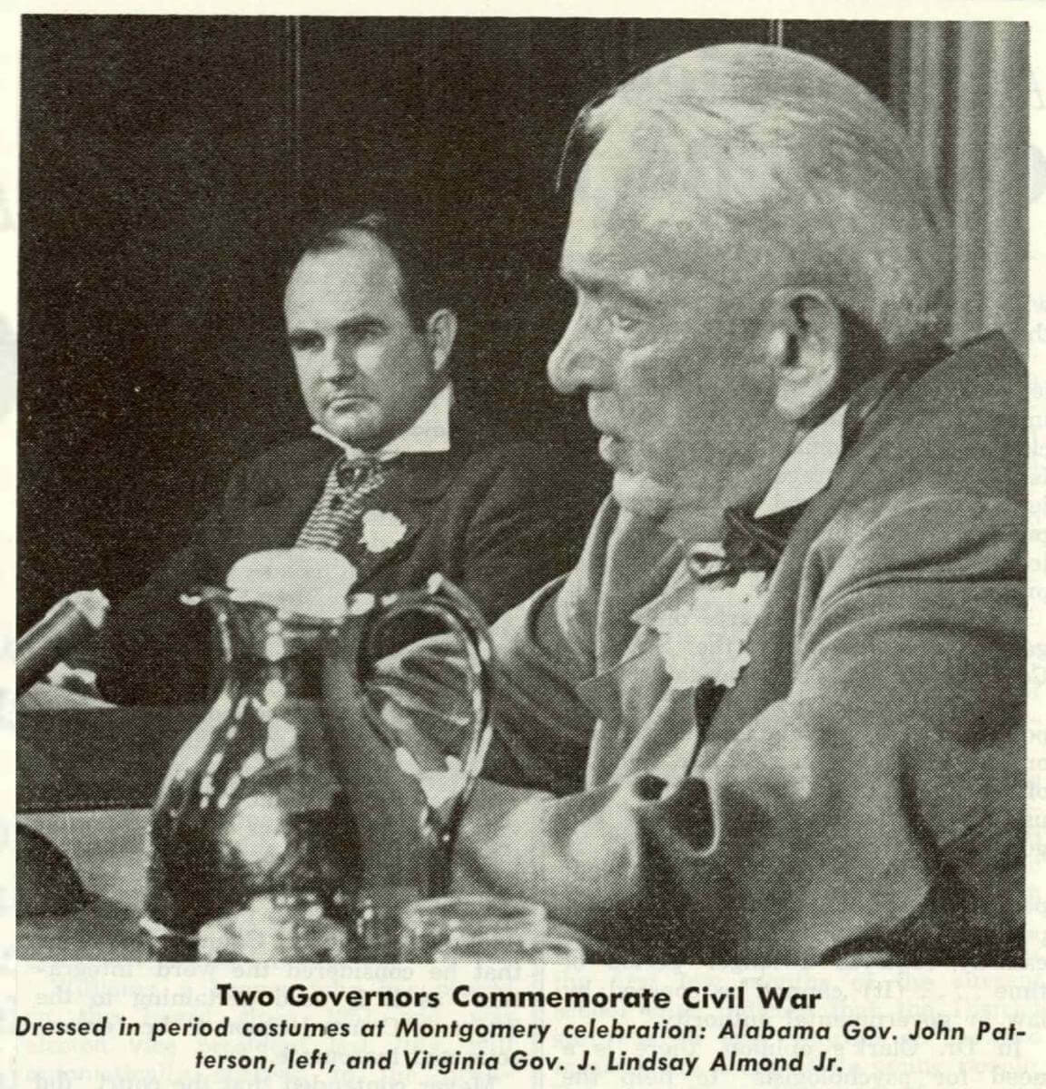 Newspaper clipping from Southern School News, Nashville, Tennessee, March 1961.  Photograph by unknown creator. Courtesy of the Southern School News Collection, Civil Rights Digital Library, University of Georgia. Newspaper is in public domain.
