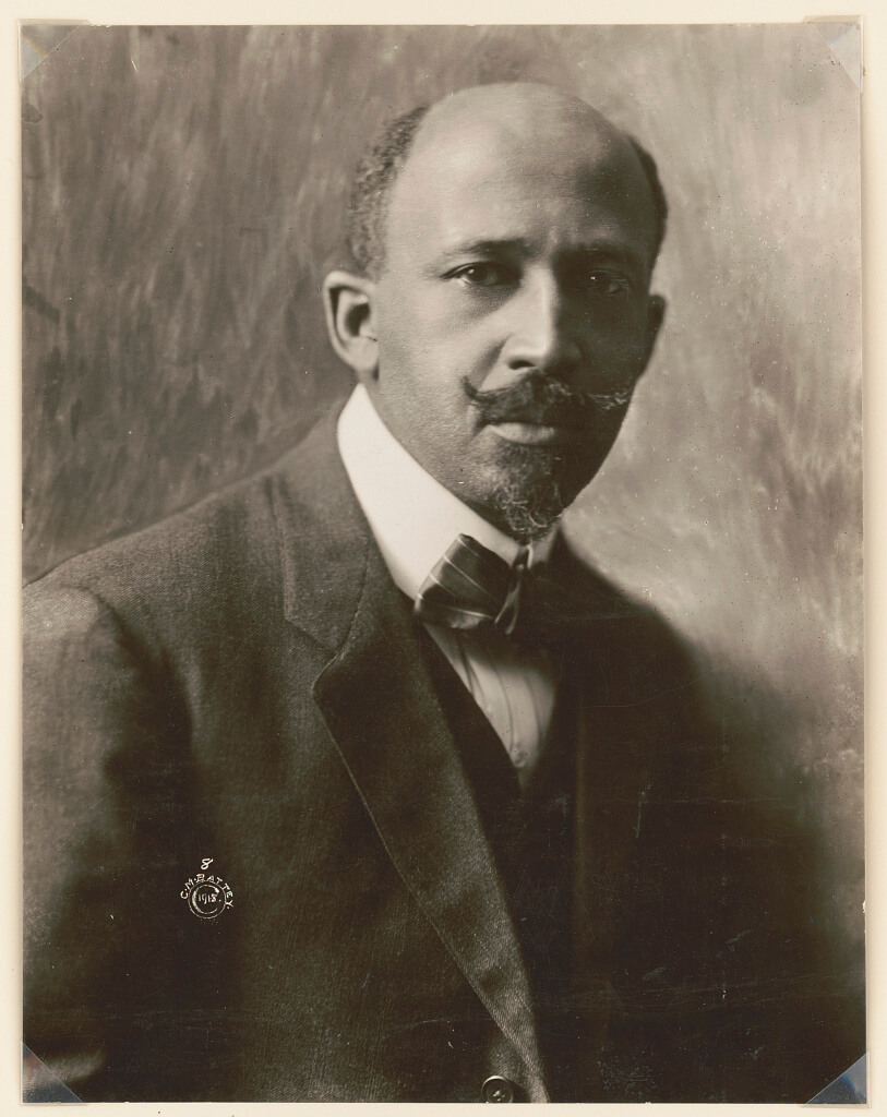 Black and white portrait of WEB Dubois, ca. 1918. Photograph by C.M. Battey. Courtesy of the Library of Congress Prints and Photographs Division, http://www.loc.gov/pictures/resource/cph.3a53178/