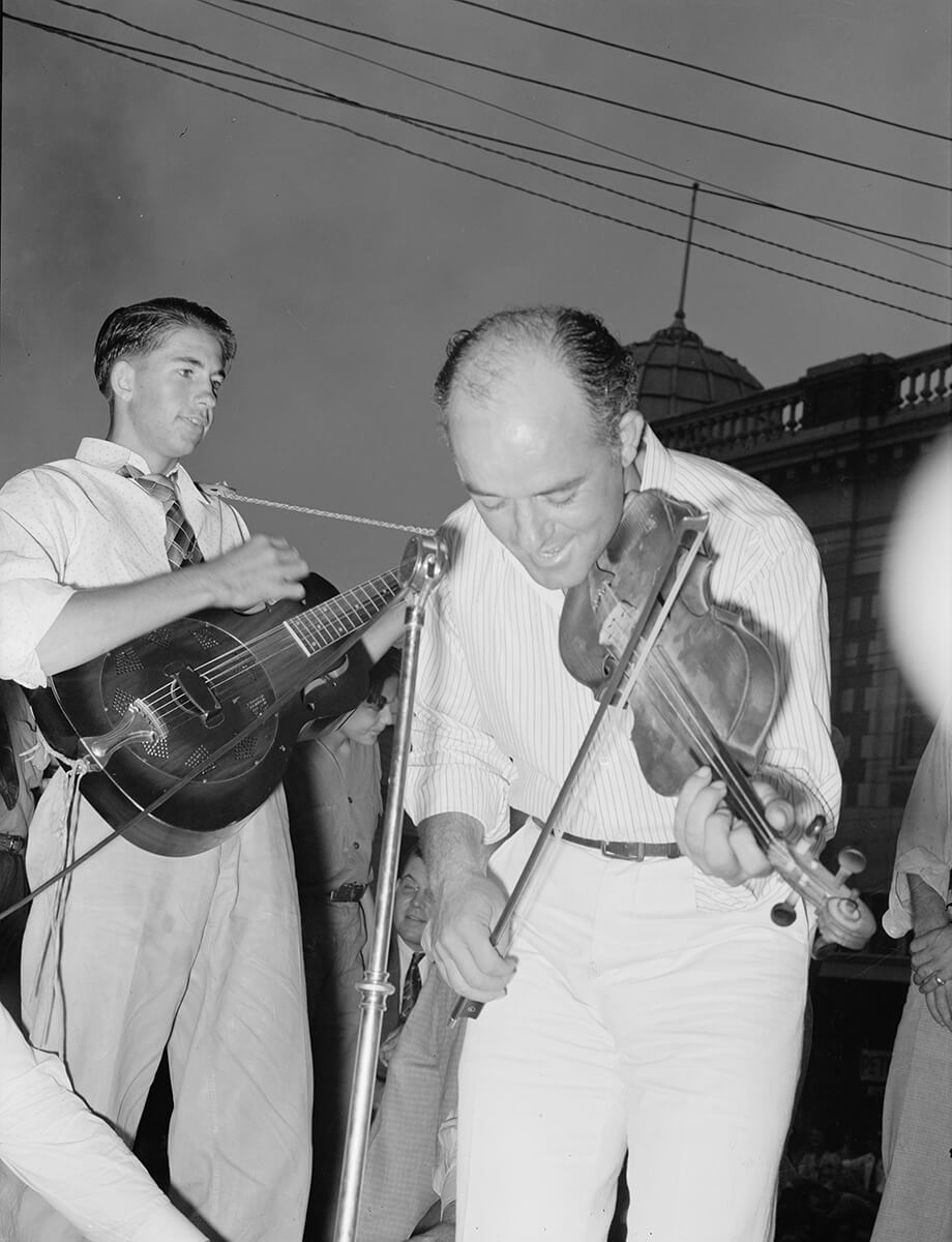 Musicians in Cajun band contest, National Rice Festival, Crowley, Louisiana. Photograph by Russell Lee, 1938. Courtesy of Farm Security Administration/Office of War Information Black-and-White Negatives. Library of Congress Prints and Photographs Division Washington, DC. Musicians in Cajun band contest, National Rice Festival, Crowley, Louisiana. Photograph by Russell Lee, 1938. Courtesy of Farm Security Administration/Office of War Information Black-and-White Negatives. Library of Congress Prints and Photographs Division Washington, DC.