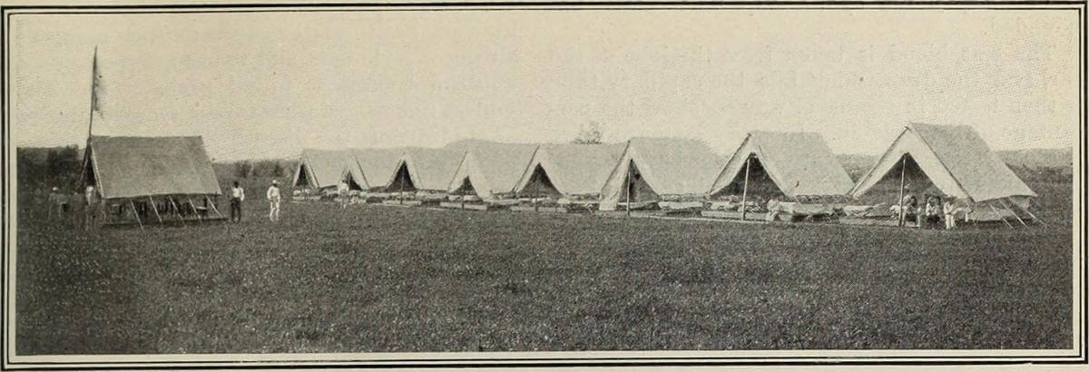 The American camp at Bayamon, Puerto Rico, 1890. Photograph uploaded by Flickr user Internet Archive Book Images. Image is in public domain.  The American camp at Bayamon, Puerto Rico, 1890. Photograph uploaded by Flickr user Internet Archive Book Images. Image is in public domain.