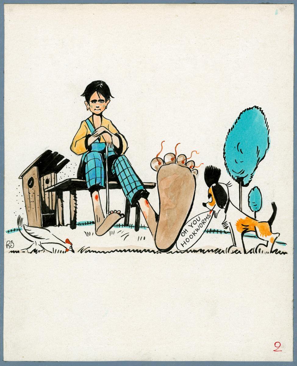 Cartoon #2. Illustration by B. Stephany. Courtesy of 100 Years: The Rockefeller Foundation website, Rockefeller Archive Center, Rockefeller Foundation. Cartoon #2. Illustration by B. Stephany. Courtesy of 100 Years: The Rockefeller Foundation website, Rockefeller Archive Center, Rockefeller Foundation.