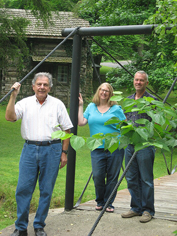 Authors Phillip Obermiller, Chad Berry, and Shaunna Scott, Hindman Settlement School, Hindman, Kentucky, June 5, 2014. Photograph by Rita Ritchie. Courtesy of Hindman Settlement School. Authors Phillip Obermiller, Chad Berry, and Shaunna Scott, Hindman Settlement School, Hindman, Kentucky, June 5, 2014. Photograph by Rita Ritchie. Courtesy of Hindman Settlement School.