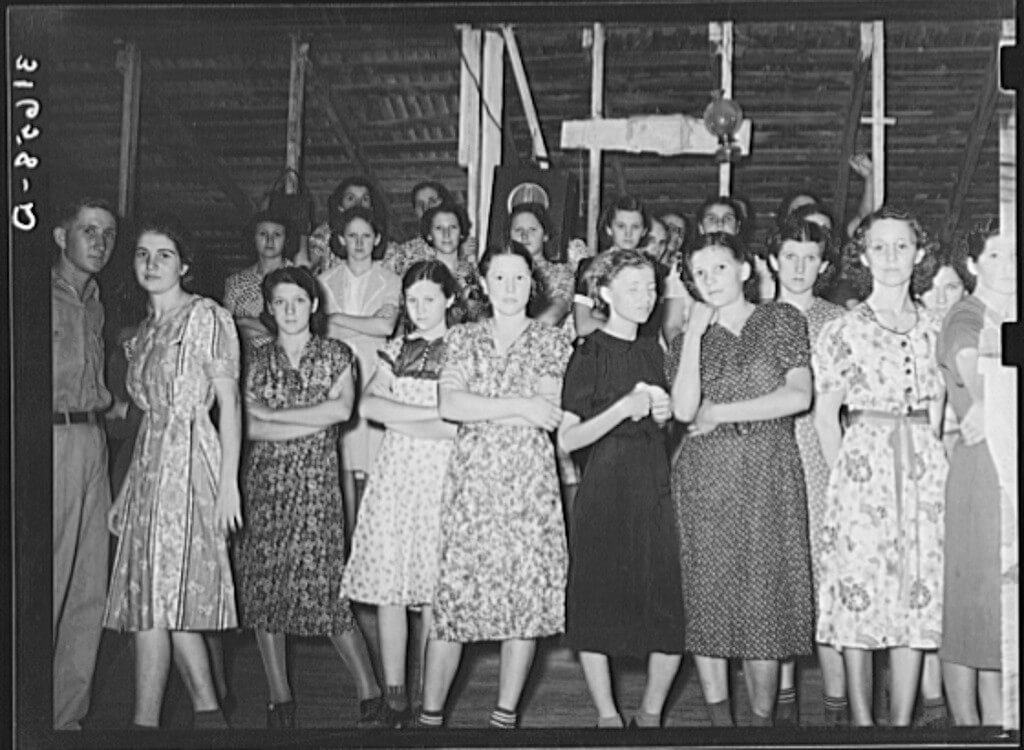 Cajun girls at Fais-do-do dance, Crowley, Louisiana, 1938. Photograph by Russell Lee. Courtesy of the Library of Congress, Prints and Photographs Division, Farm Security Administration/Office of War Information Photograph Collection, digital ID LC-USF34-031658-D. Cajun girls at Fais-do-do dance, Crowley, Louisiana, 1938. Photograph by Russell Lee. Courtesy of the Library of Congress, Prints and Photographs Division, Farm Security Administration/Office of War Information Photograph Collection, digital ID LC-USF34-031658-D.
