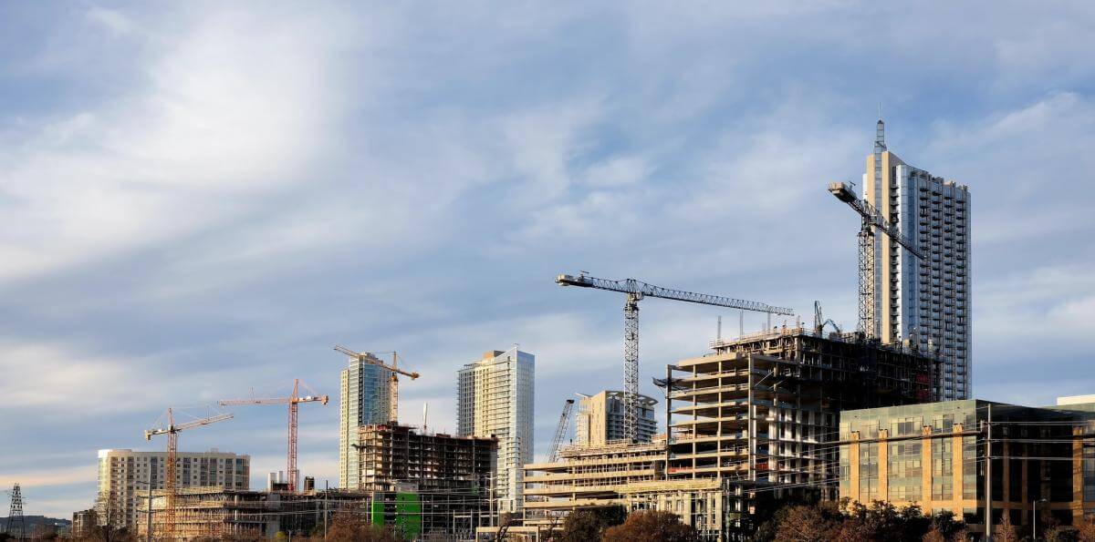 The changing profile of Austin’s riverside, Austin, Texas, January 26, 2015.  Photograph by Flickr user Lars Plougmann. Creative Commons license CC BY-SA 2.0.