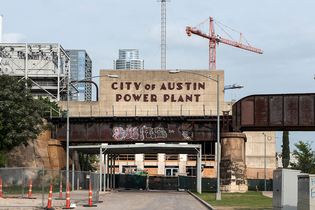 Construction of a high-rise condominium behind the central core of the old City of Austin Seaholm Power Plant, Austin, Texas, April 19, 2014. Photograph by Carol M. Highsmith. Courtesy of the Library of Congress Prints and Photographs Division, loc.gov/pictures/item/2014632507/.  Construction of a high-rise condominium behind the central core of the old City of Austin Seaholm Power Plant, Austin, Texas, April 19, 2014. Photograph by Carol M. Highsmith. Courtesy of the Library of Congress Prints and Photographs Division, loc.gov/pictures/item/2014632507/.