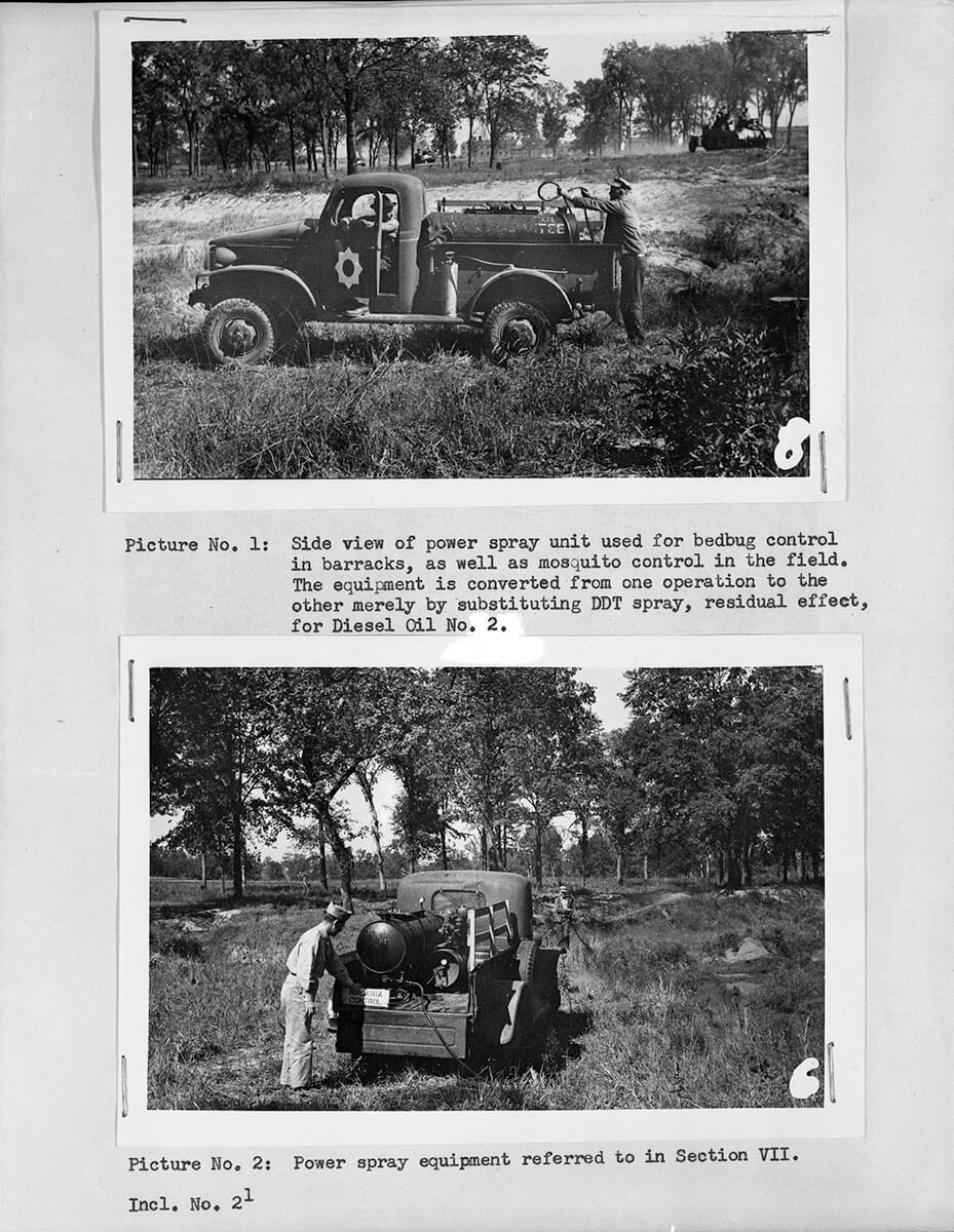 Slides from Annual Sanitation Report, Station Hospital, Camp Chaffee, Arkansas, 1944. Scans by Flickr user National Museum of Health and Medicine. Creative Commons license CC BY 2.0. Slides from Annual Sanitation Report, Station Hospital, Camp Chaffee, Arkansas, 1944. Scans by Flickr user National Museum of Health and Medicine. Creative Commons license CC BY 2.0.