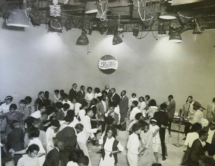 Young dancers on Teenage Frolics. Pepsi's sponsorship of Teenage Frolics was important to the show's financial viability. Raleigh, North Carolina, ca. 1960s. Used with permission of Yvonne Holley, Lewis Family Papers #5499, Southern Historical Collection, The Wilson Library, University of North Carolina at Chapel Hill. Young dancers on Teenage Frolics. Pepsi's sponsorship of Teenage Frolics was important to the show's financial viability. Raleigh, North Carolina, ca. 1960s. Used with permission of Yvonne Holley, Lewis Family Papers #5499, Southern Historical Collection, The Wilson Library, University of North Carolina at Chapel Hill.