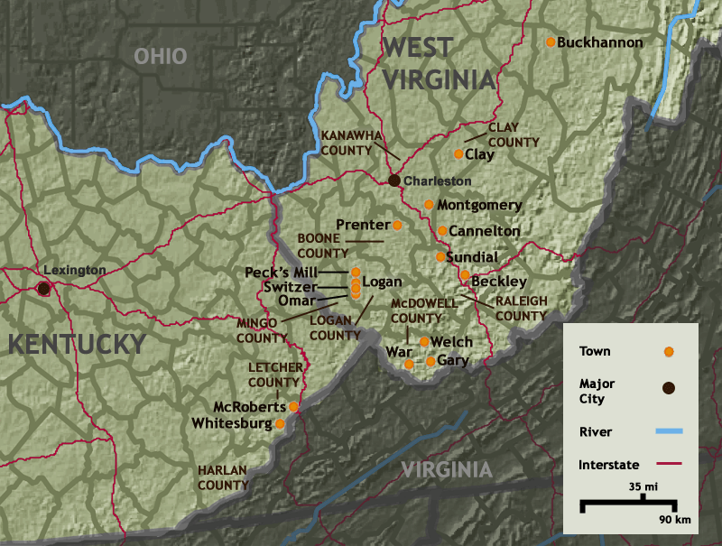 Map of the area photographed by Dotter (Base Map Data: US Census Bureau). Map of the area photographed by Dotter (Base Map Data: US Census Bureau).