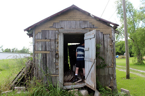 Shed, Chauvin, Louisiana, June 2013. Photograph by Lindsey Feldman.