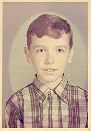 Photograph of a young Jim Grimsley, age 11, Jones County, North Carolina, 1966. Courtesy of Algonquin Books.  Photograph of a young Jim Grimsley, age 11, Jones County, North Carolina, 1966. Courtesy of Algonquin Books.
